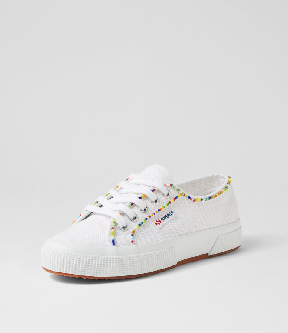 2750 Multicolor Beads White Multi Canvas Sneakers 2750 Multicolor Beads White Multi Canvas Sneakers