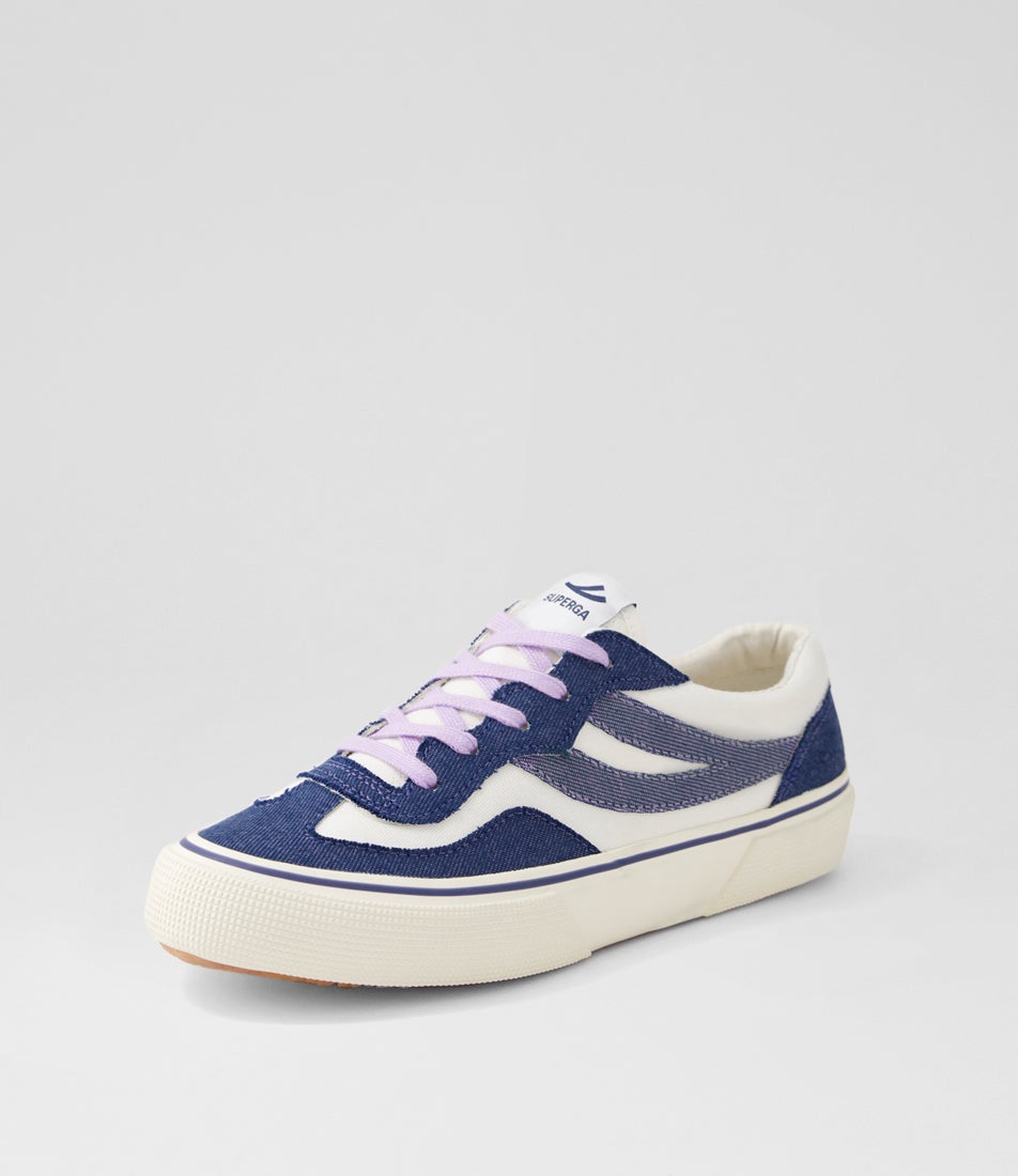 2941 Revolley Reverse Denim Blue Violet Canvas Sneakers 2941 Revolley Reverse Denim Blue Violet Canvas Sneakers