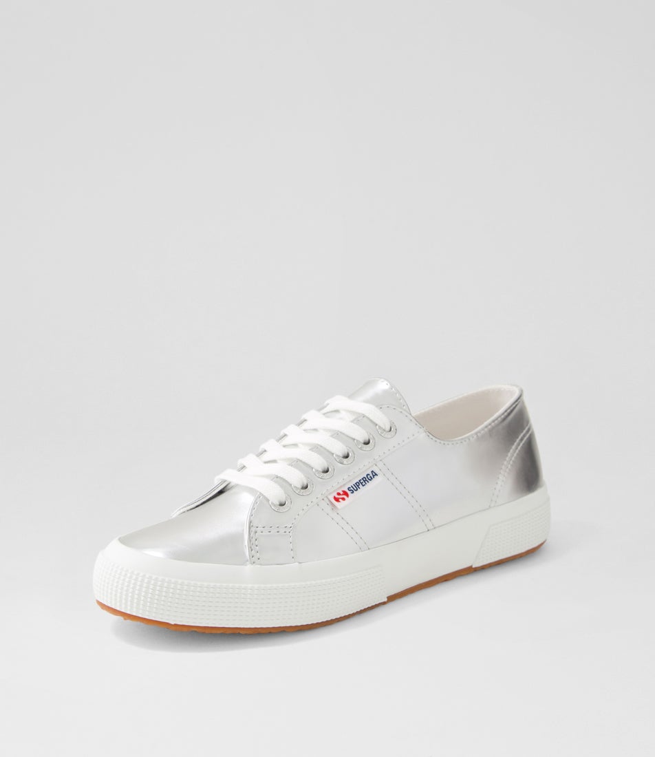 2750 Mirror Silver Lace Up Flats 2750 Mirror Silver Lace Up Flats