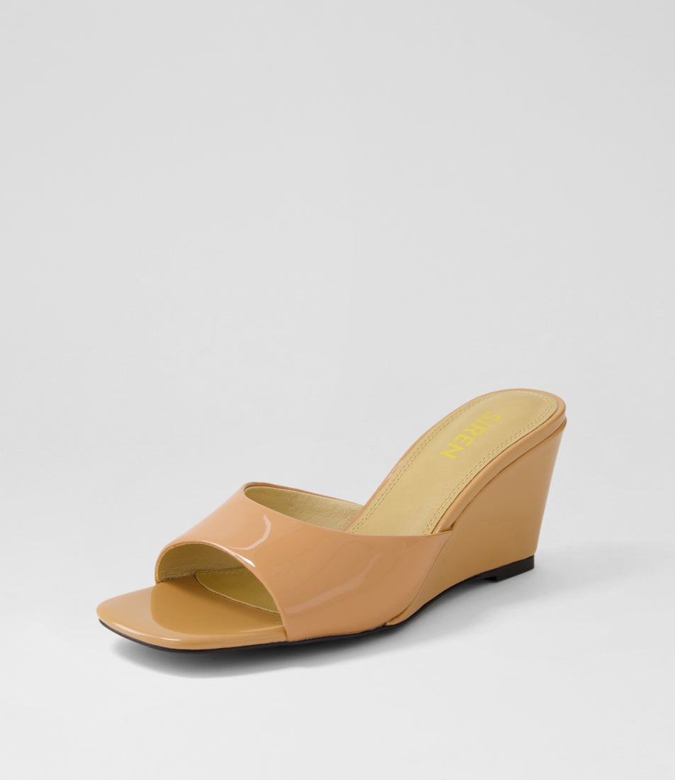 Darcy Tan Patent Leather Sandals