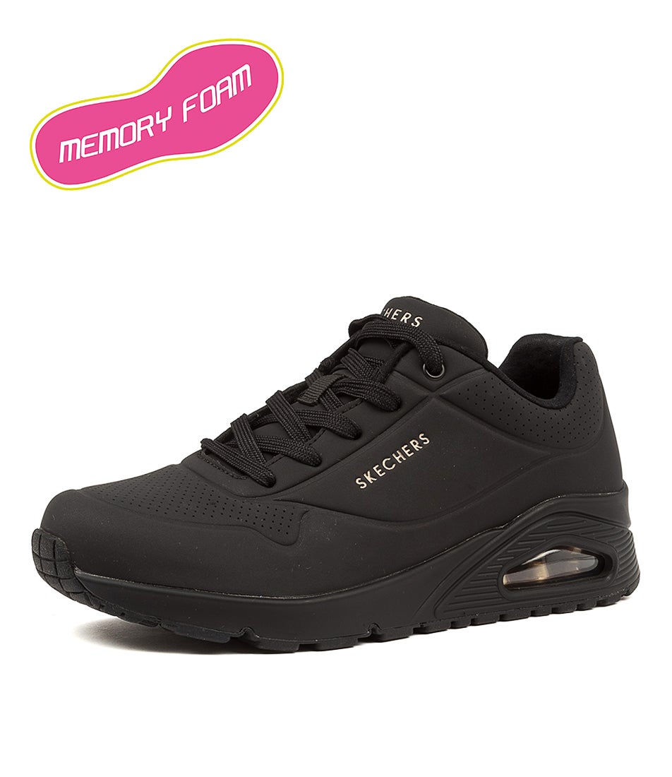 Uno Stand On Air Black Sneakers