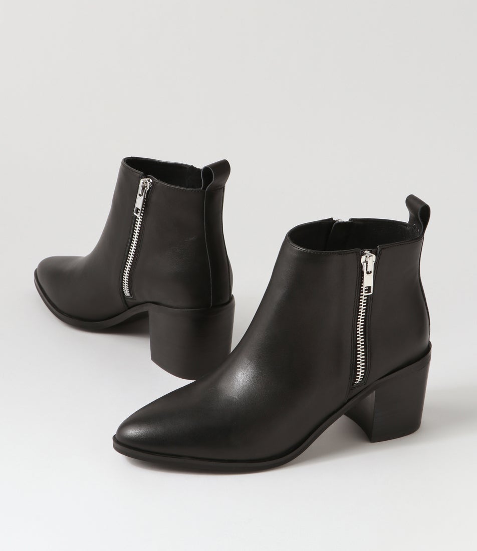Luca Boot Black Leather Ankle Boots
