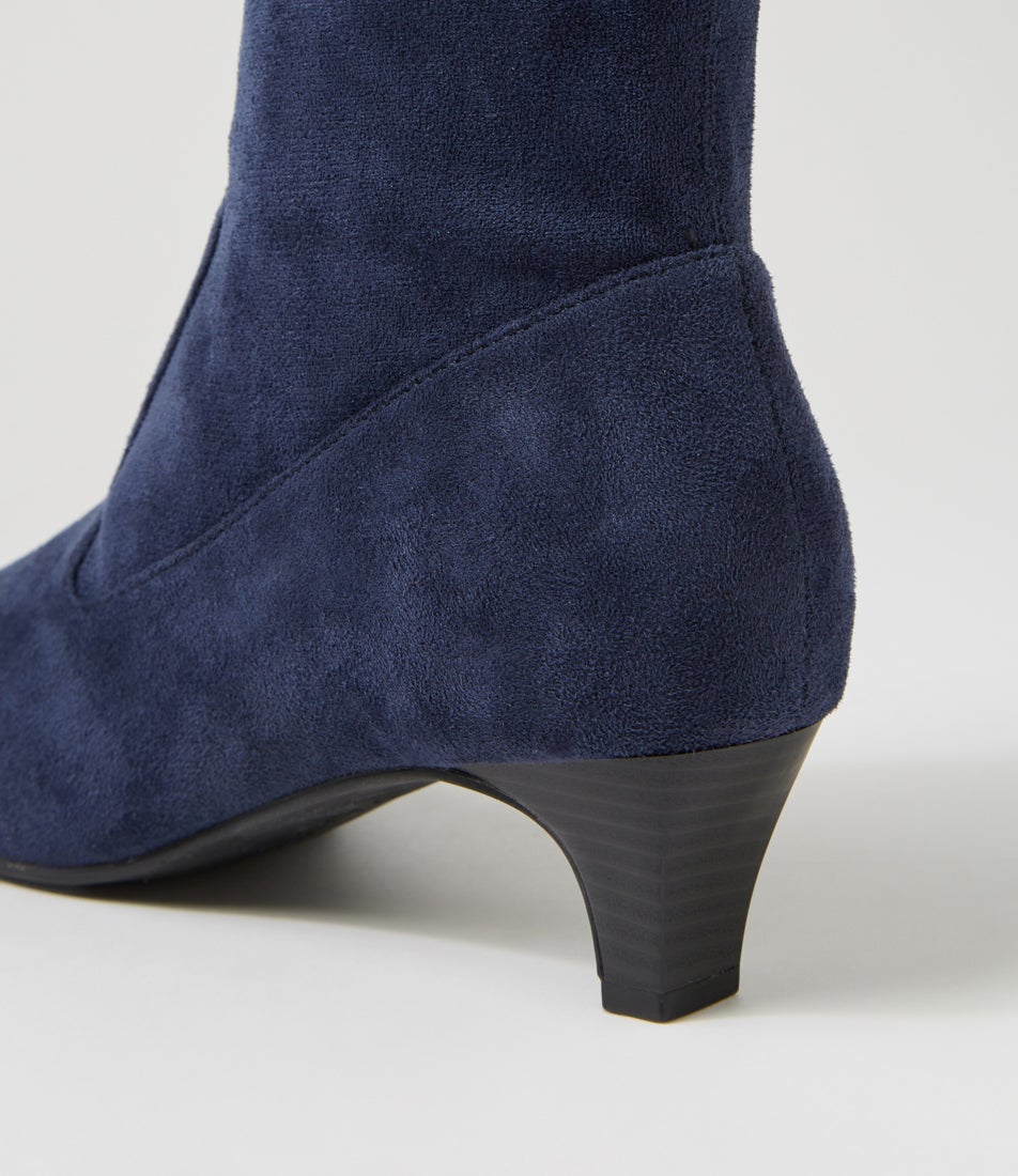 Linsai-Su-Navy-Stretch Microsuede