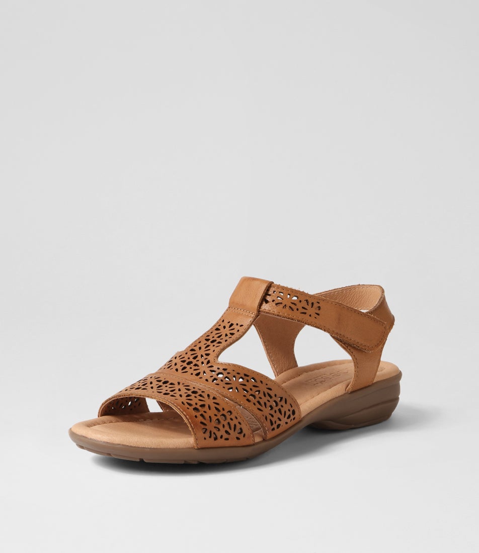 Boom Dark Tan Gum Sole Leather Sandals
