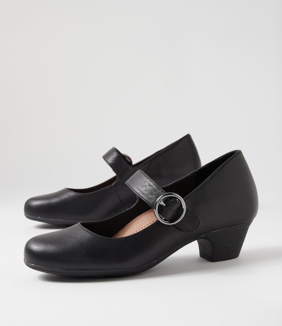 Limited Black Leather Heels