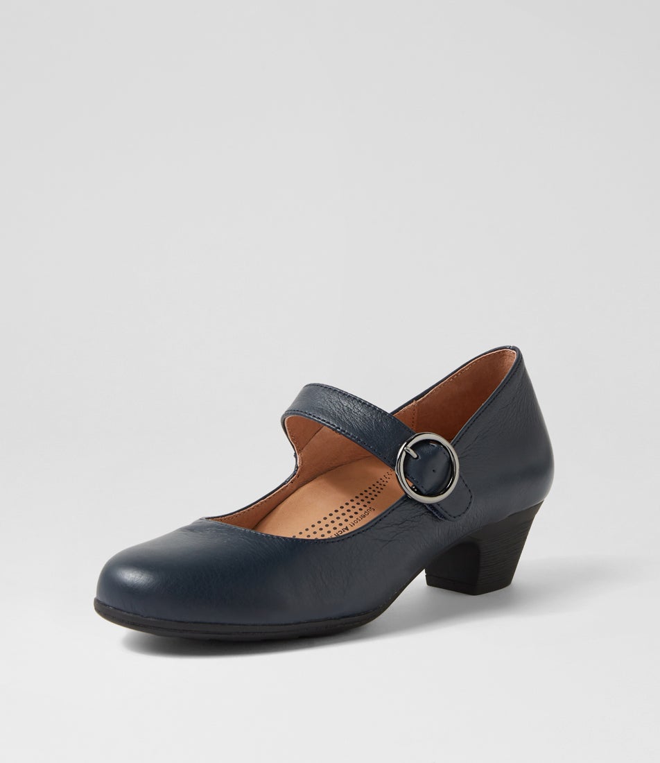 Limited Navy Leather Mary Janes Limited Navy Leather Mary Janes
