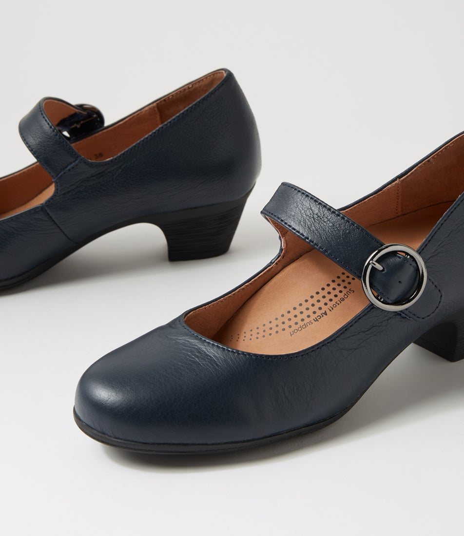 Limited Navy Leather Mary Janes Limited Navy Leather Mary Janes