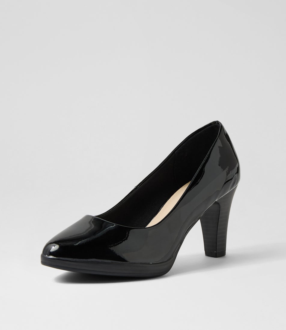 Serina2 Black Patent Leather Heels