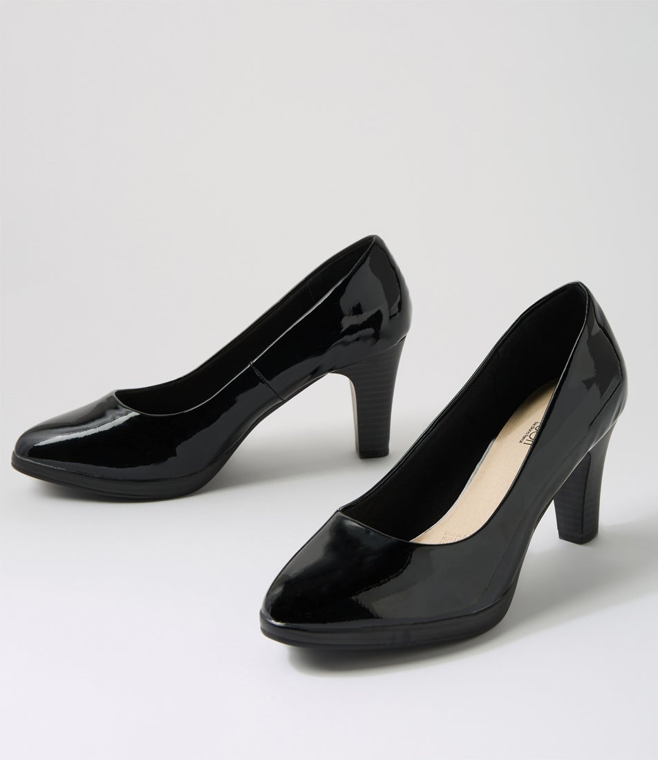Serina2 Black Patent Leather Heels