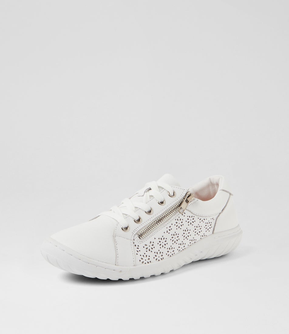 Timmi White Leather Sneakers Timmi White Leather Sneakers