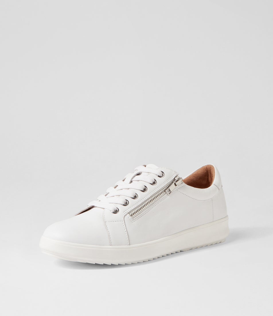 Lillyz White Leather Sneakers