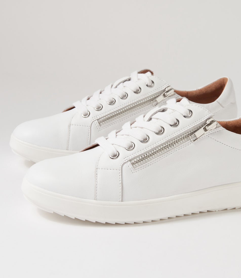 Lillyz White Leather Sneakers