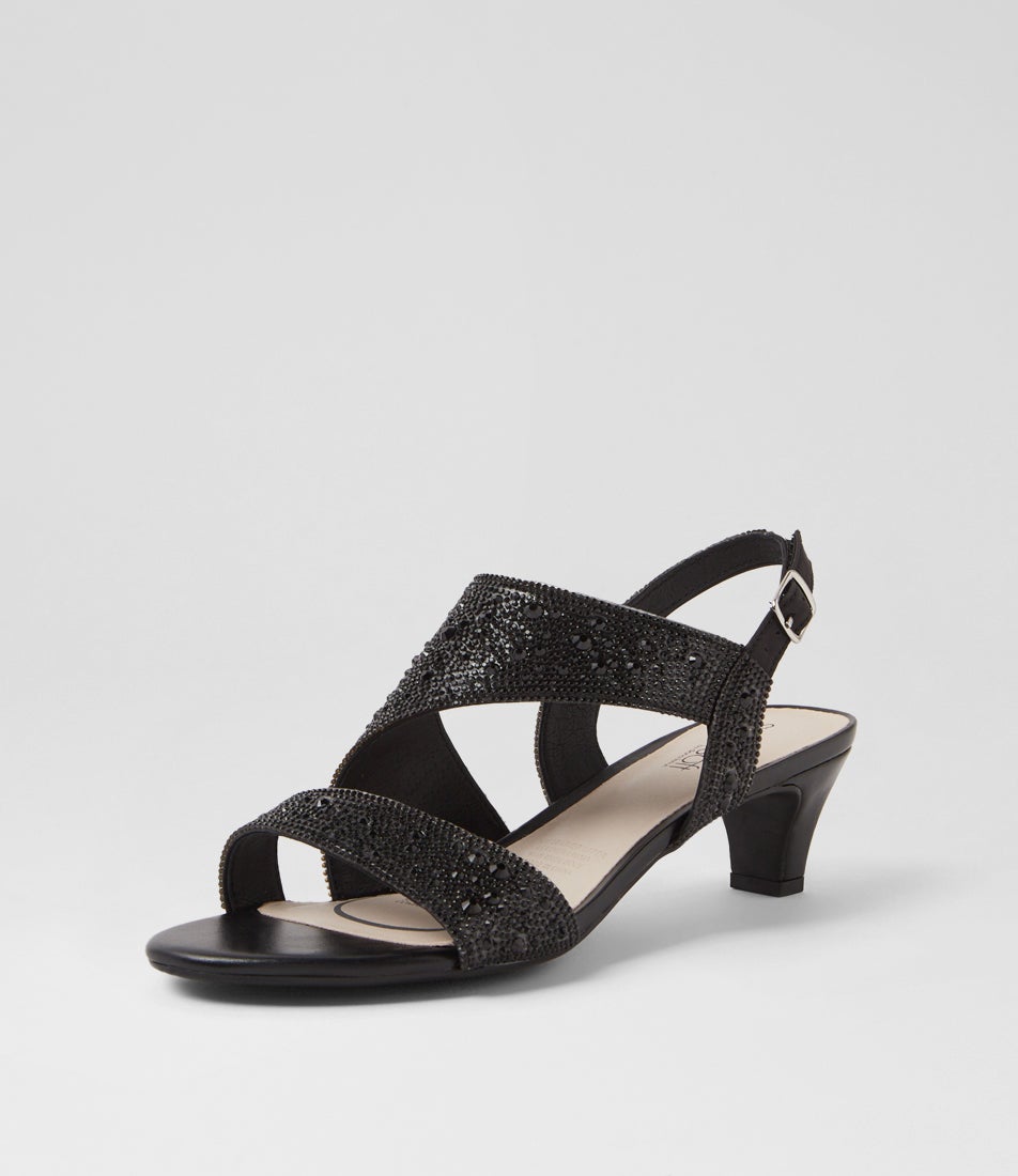 Drews Black Jewels Sandals