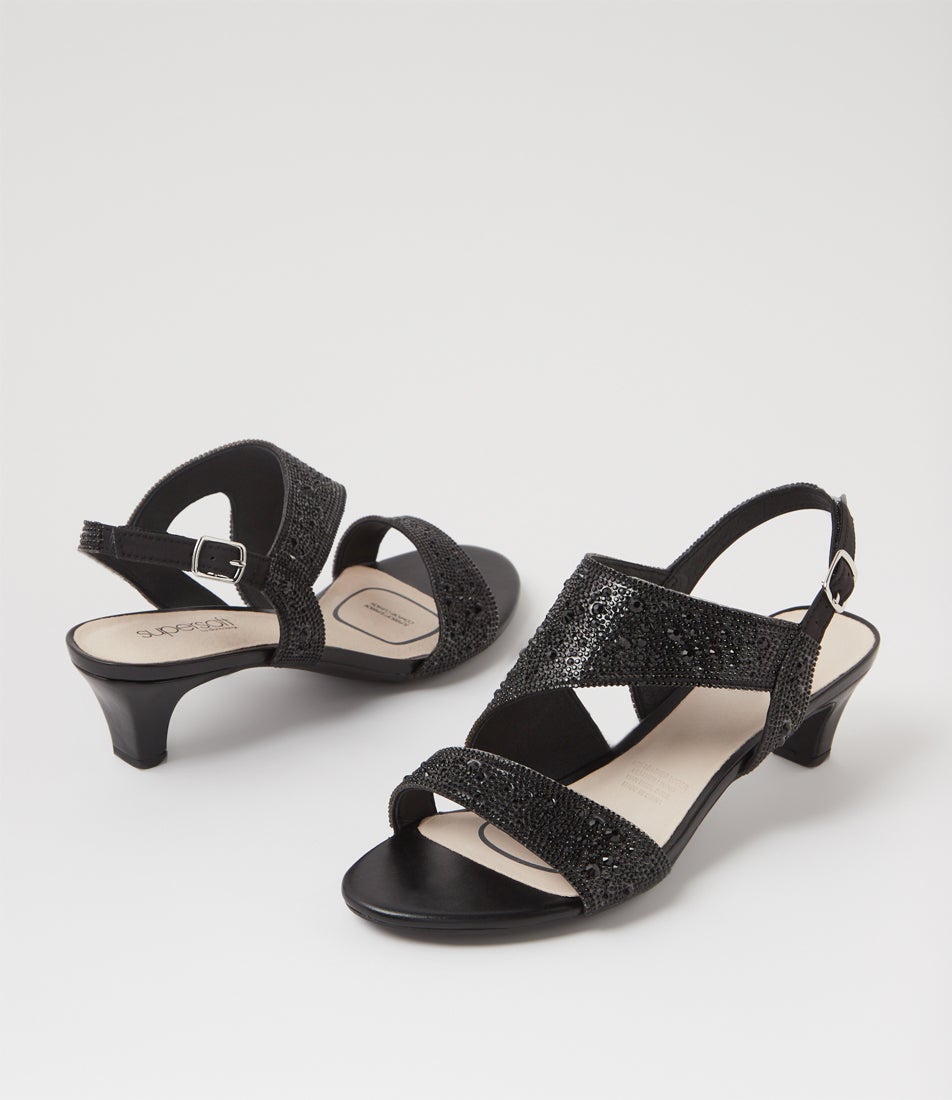 Drews Black Jewels Sandals