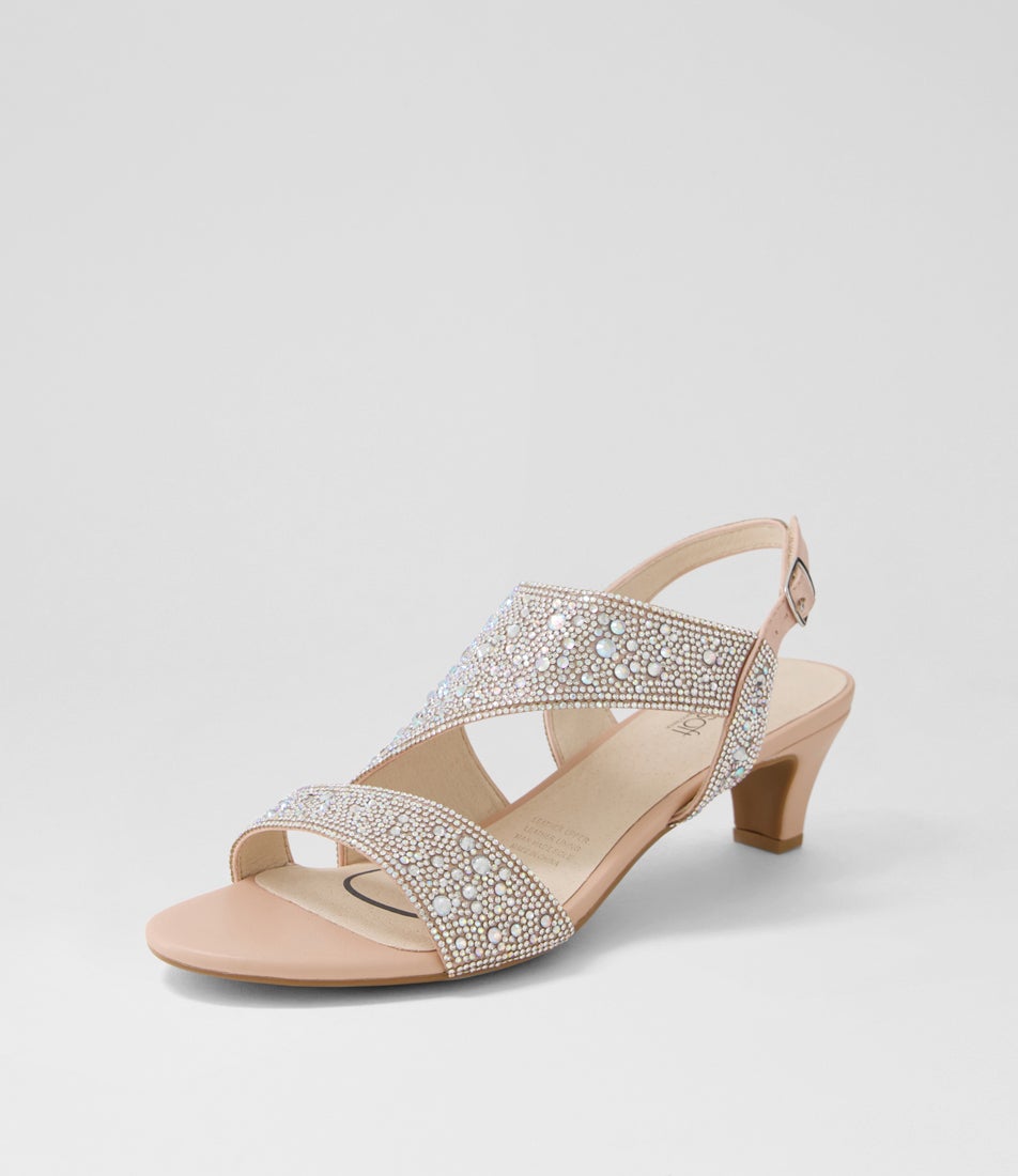 Drews Silver Nude Jewels Sandals