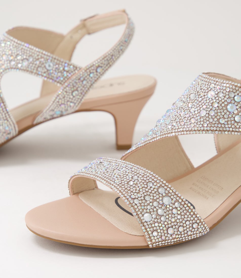 Drews Silver Nude Jewels Sandals