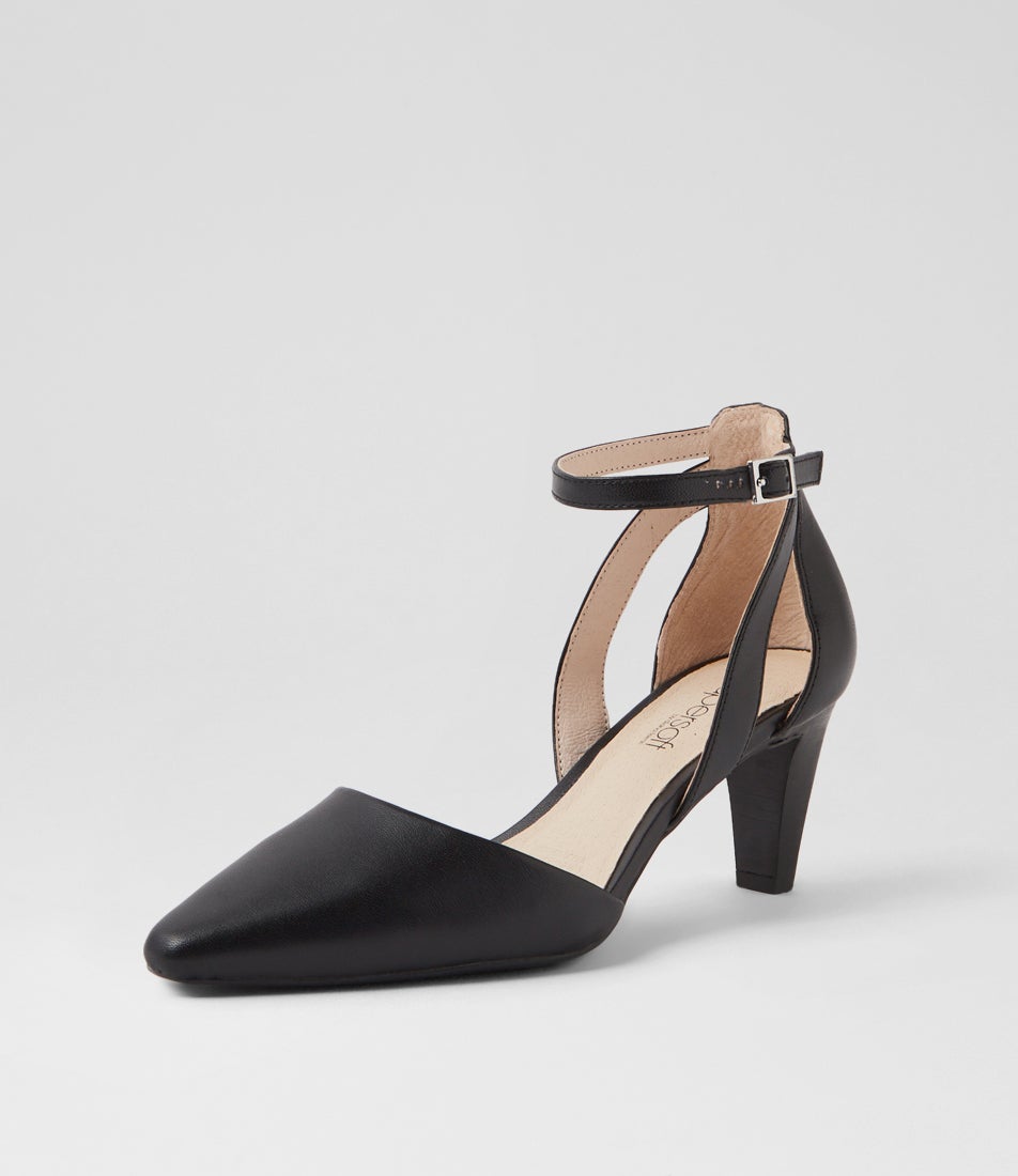 Miriams Black Leather Heels