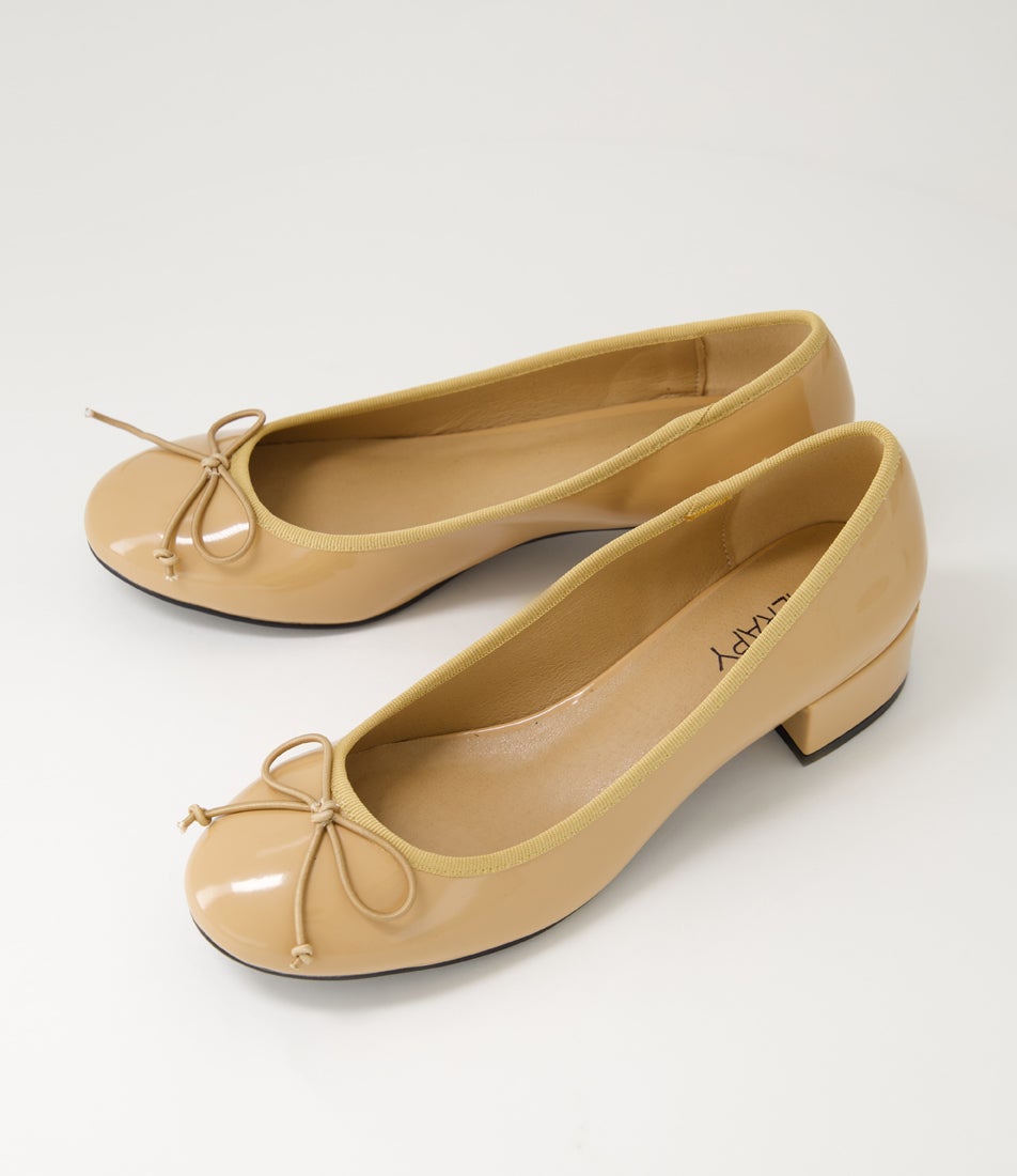 Diana Caramel Patent Pu Heels