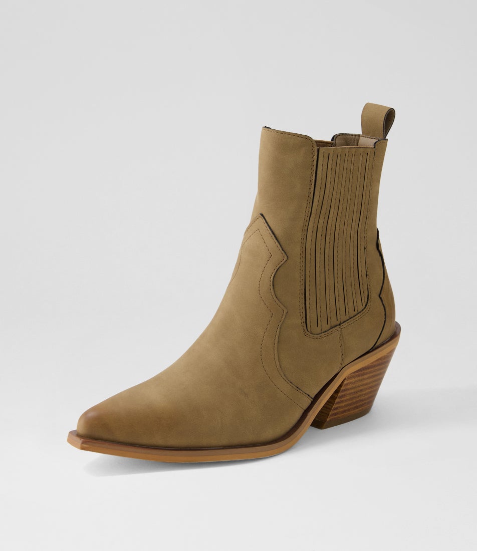 Forum Tan Nubuck Ankle Boots