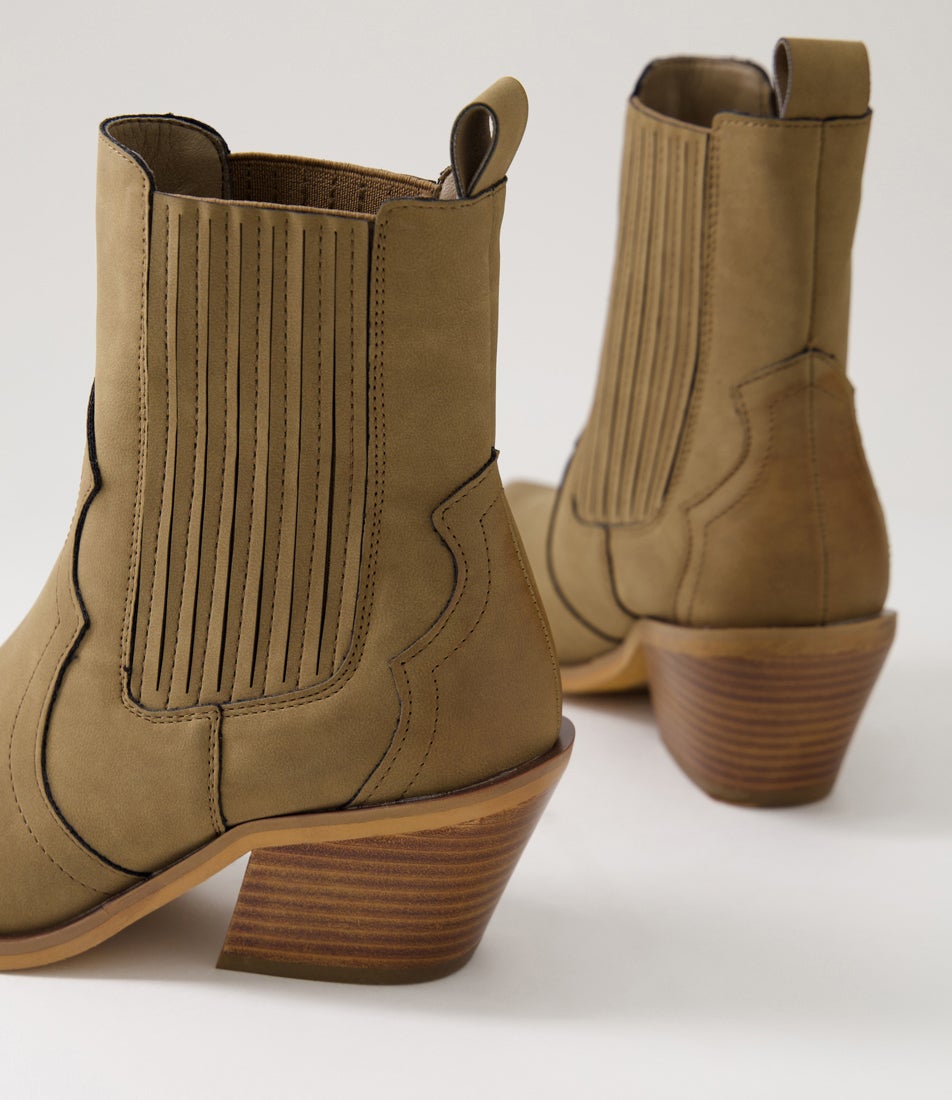 Forum Tan Nubuck Ankle Boots