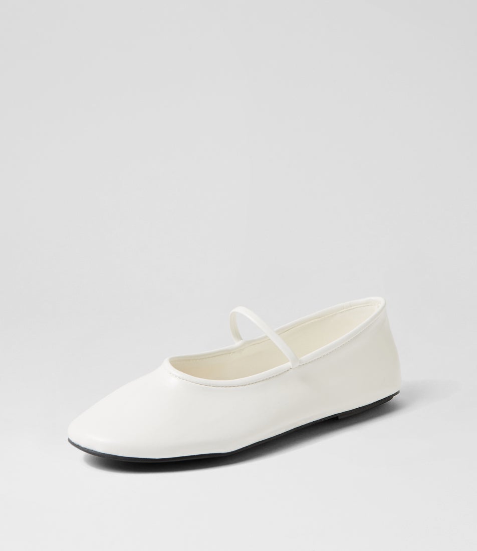 Mon Cherri White Ballet Flats