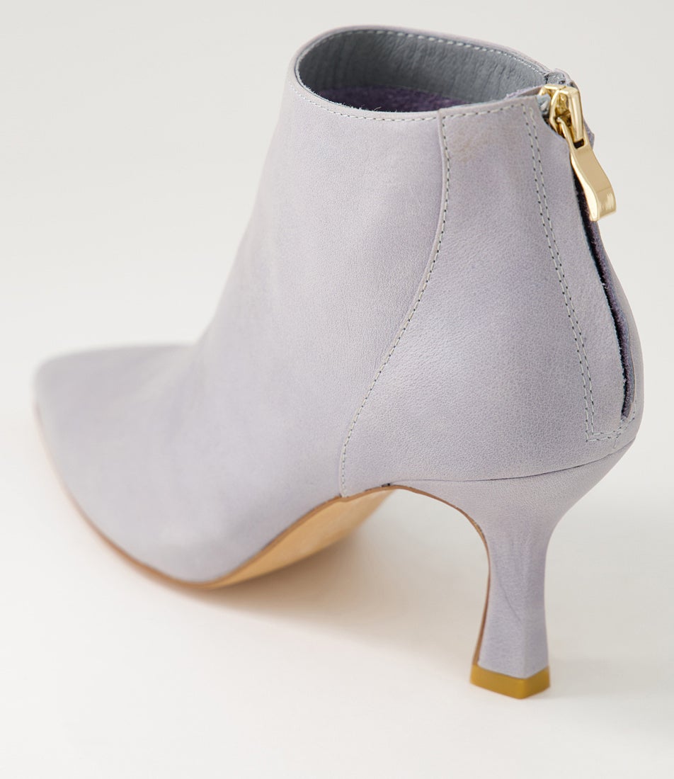 Lara Cloudy Leather Ankle Boots