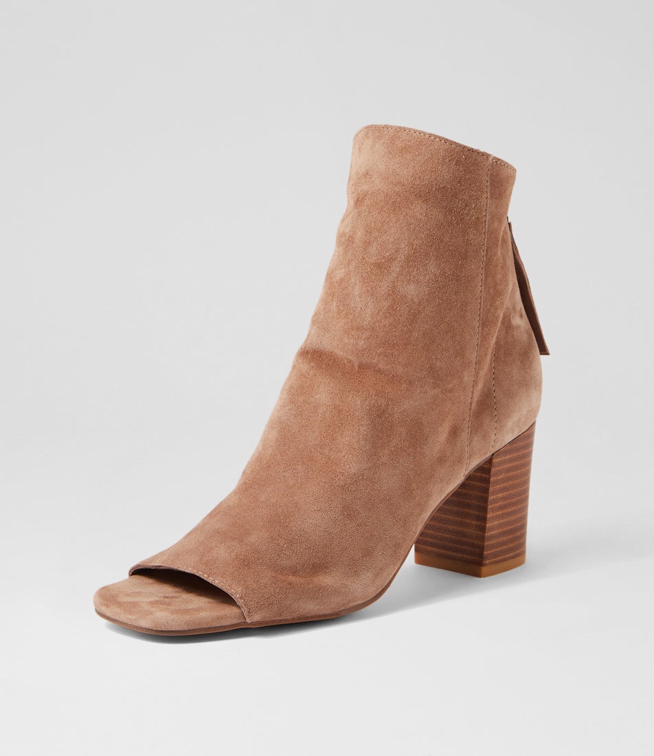Cilin Light Choc Suede Heels