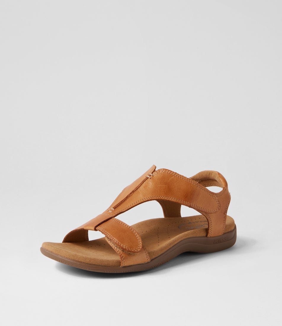 The Show Caramel Leather Sandals