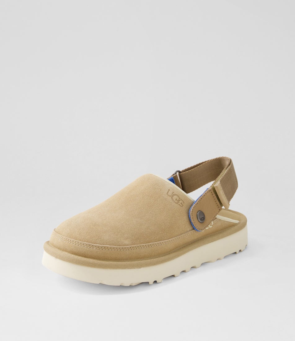 Goldencoast Sand Santorini Suede Clogs