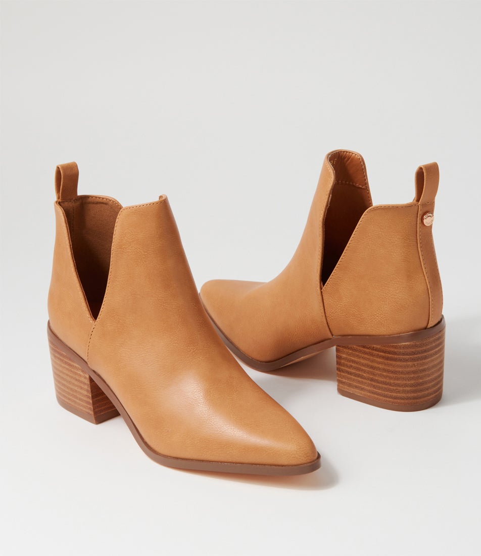 Fierce Caramel Ankle Boots