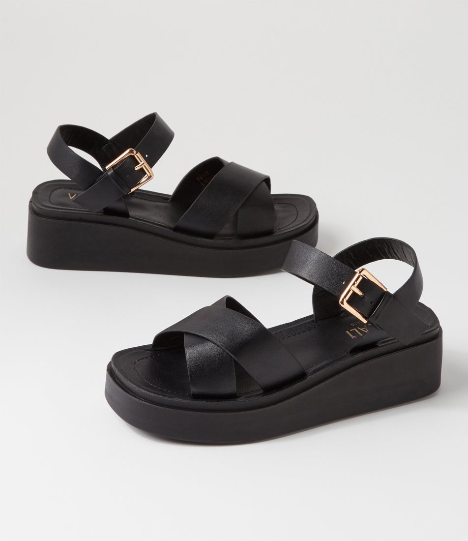 Radar Black Sandals