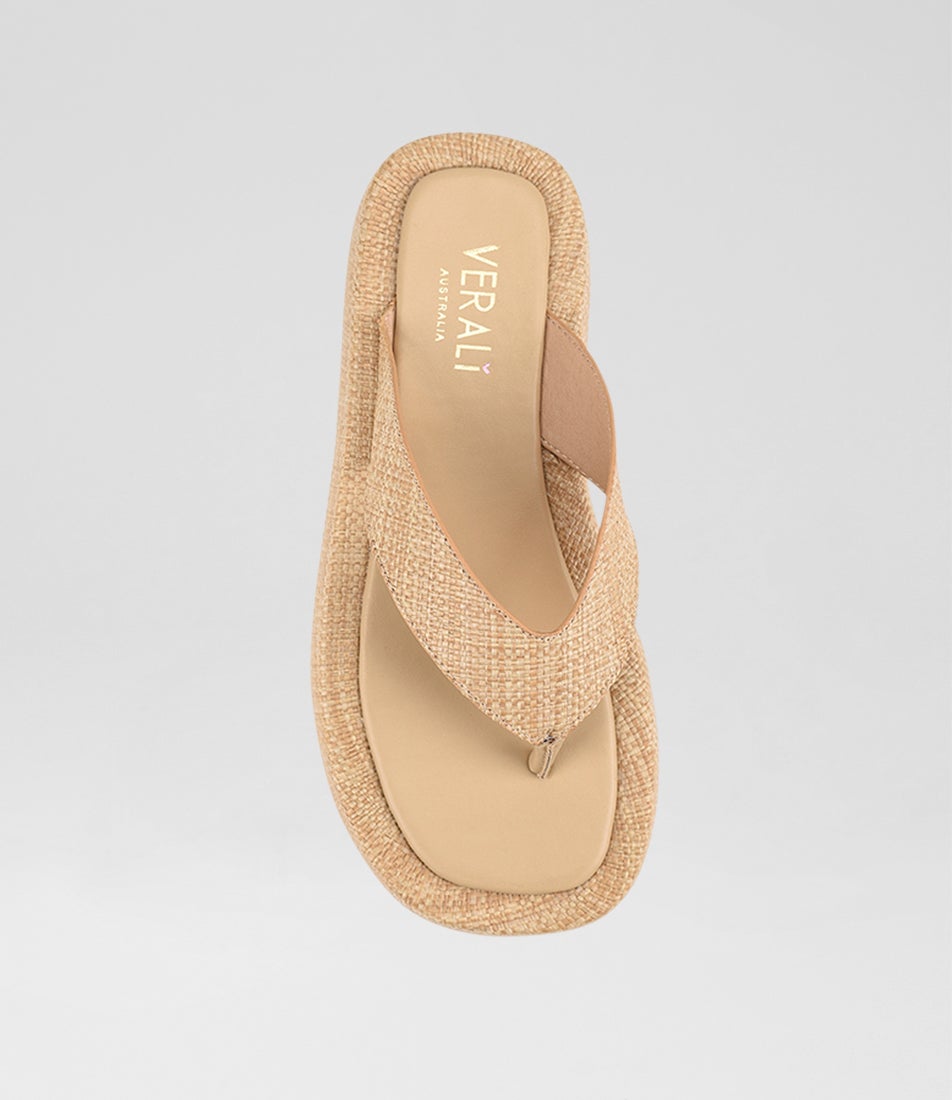 Bouncer 2 Natural Raffia Slides