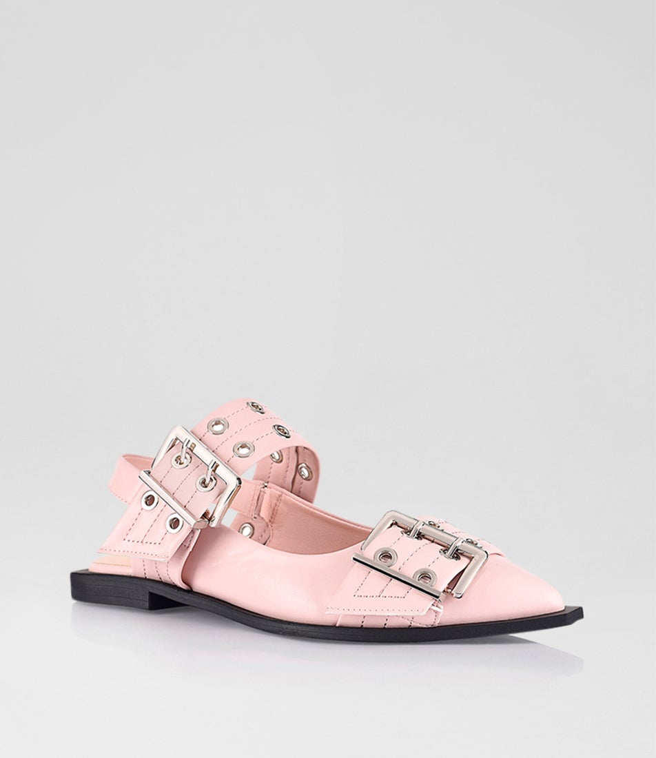 Clea Pink Patent Pu Flat Shoes