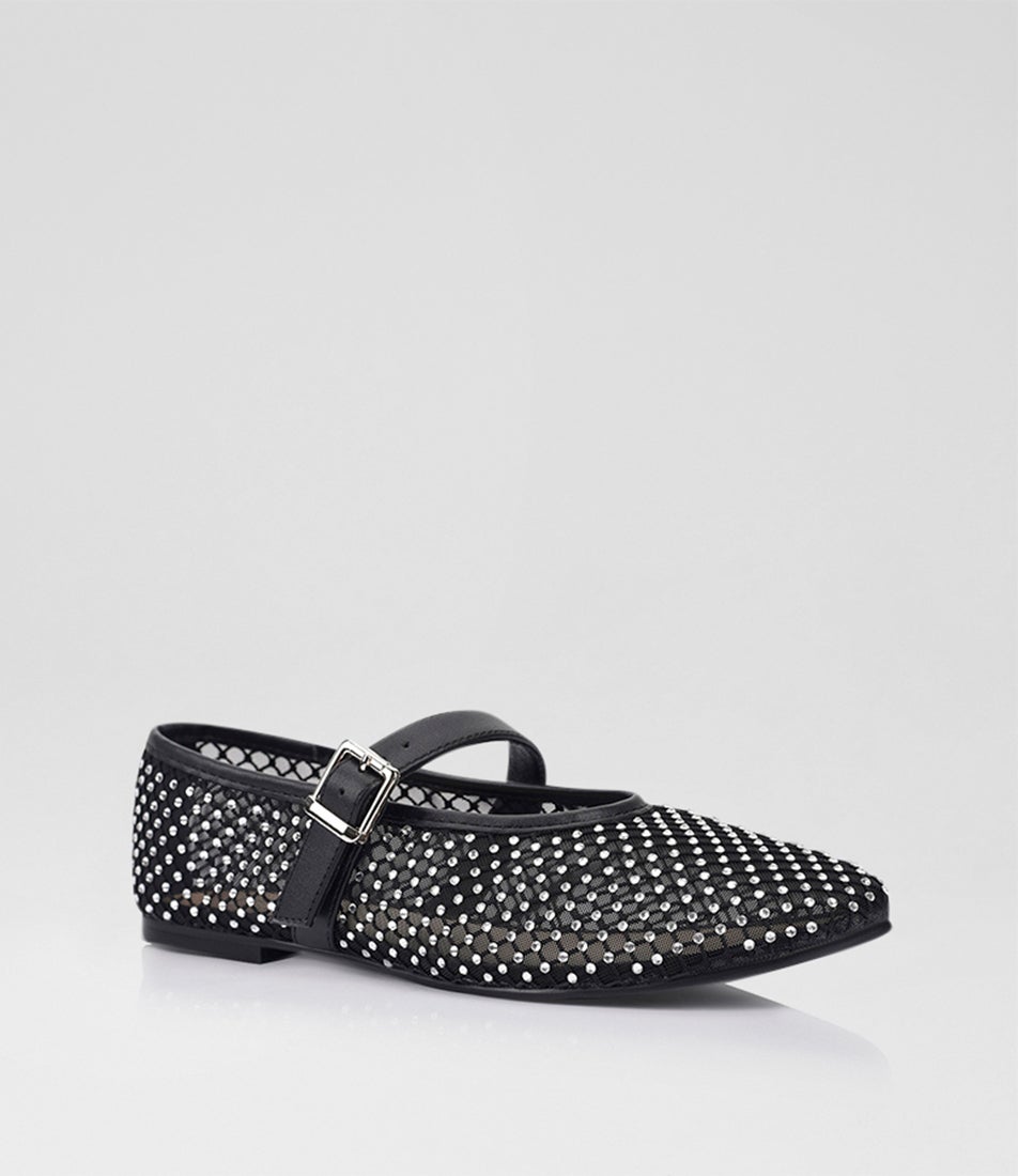 Damsel Black Ballet Flats