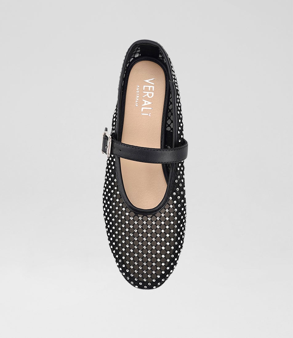 Damsel Black Ballet Flats