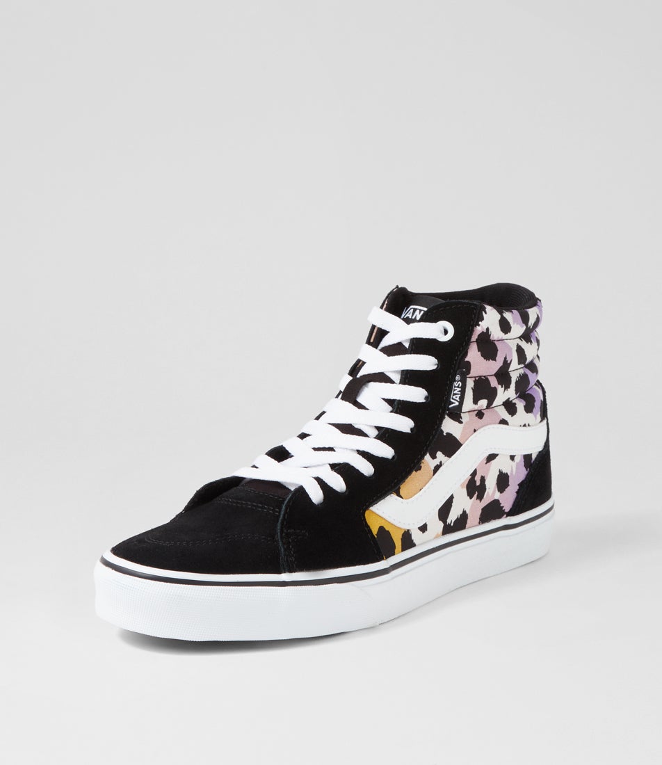 Filmore Hi W Purple Multi Animal Leather Sneakers