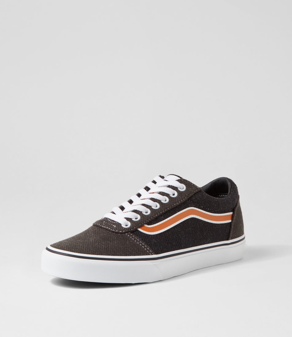 Ward M Dark Grey White Fabric Sneakers Ward M Dark Grey White Fabric Sneakers
