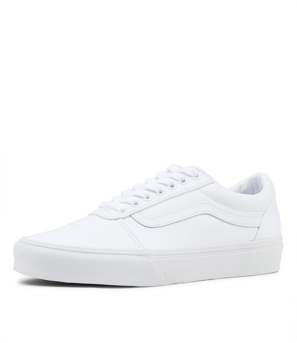 Ward M White White Canvas Sneakers