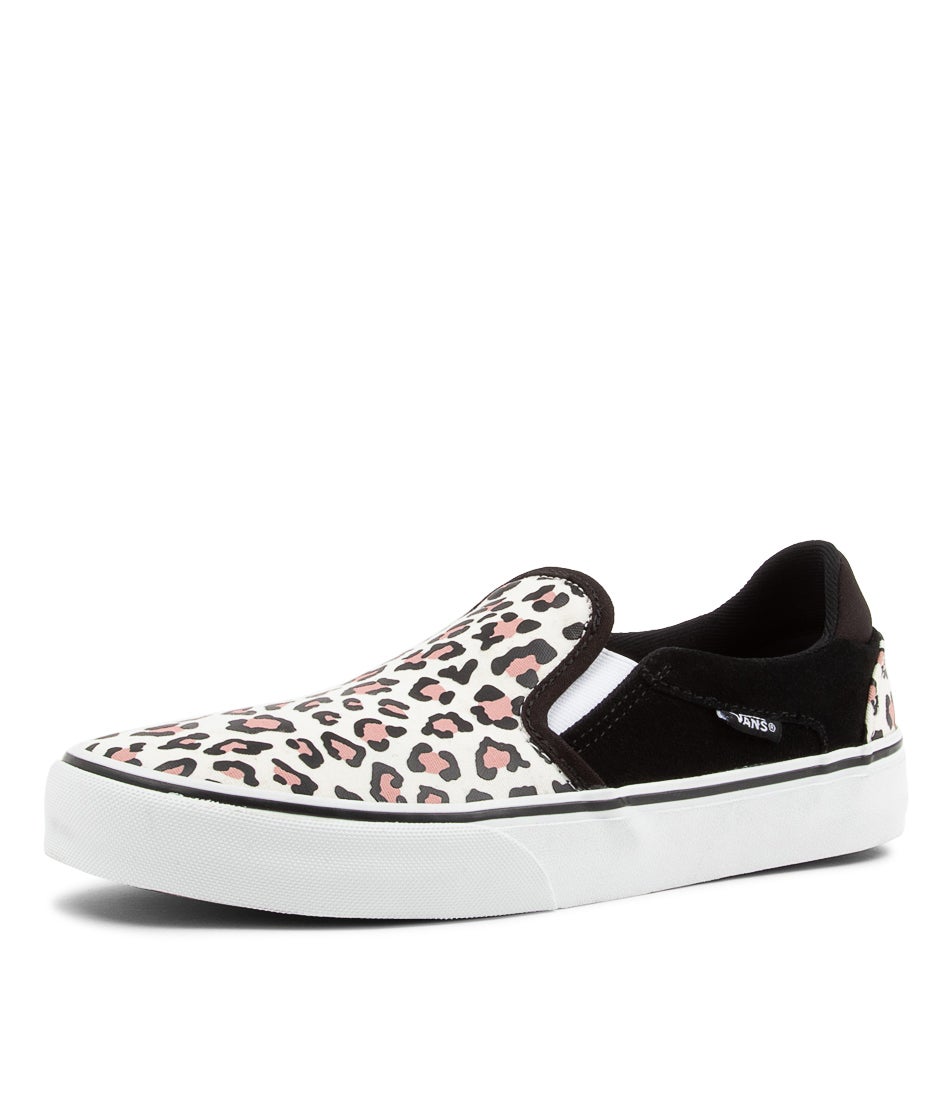 Asher Deluxe W Leopard Suede Canvas Sneakers