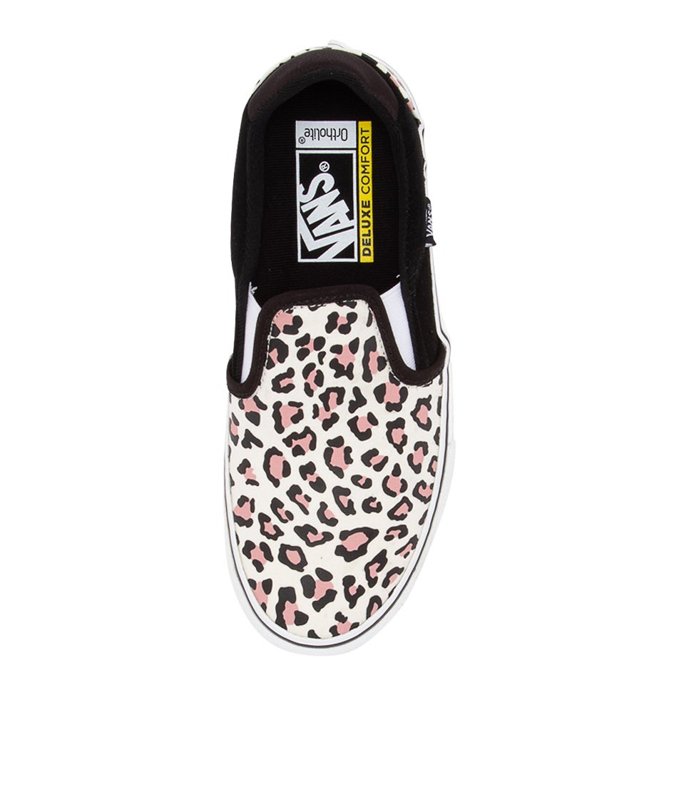 Asher Deluxe W Leopard Suede Canvas Sneakers