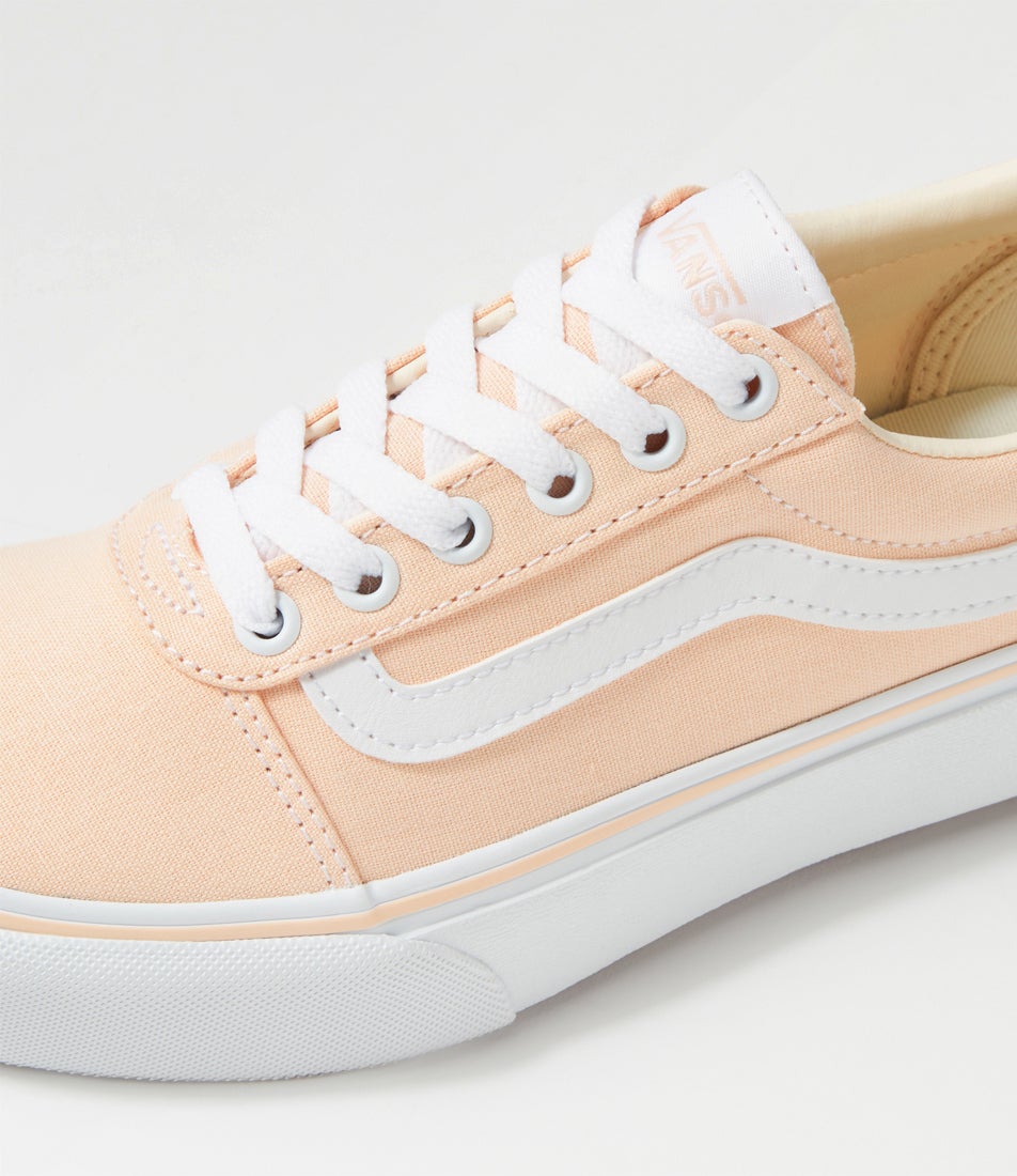 Ward Platform W Peach Pink White Canvas Sneakers