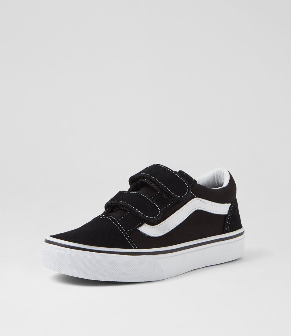 Old Skool Junior Black White Canvas Sneakers