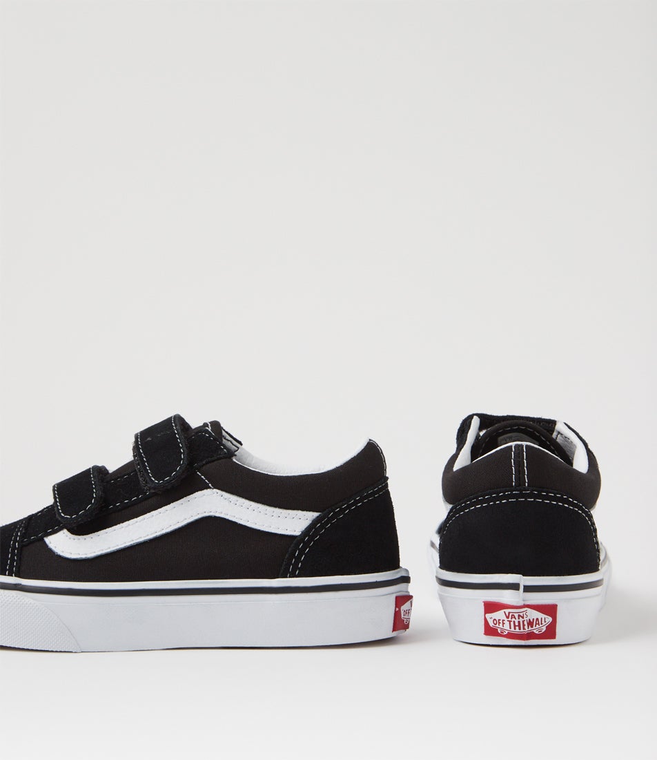 Old Skool Junior Black White Canvas Sneakers