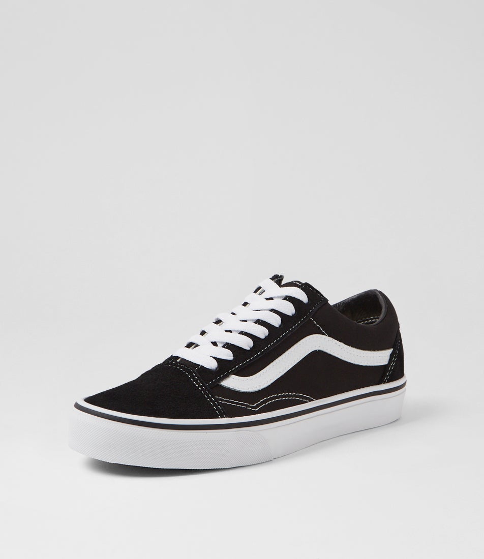 Old Skool W Black White Suede Canvas Sneakers Old Skool W Black White Suede Canvas Sneakers