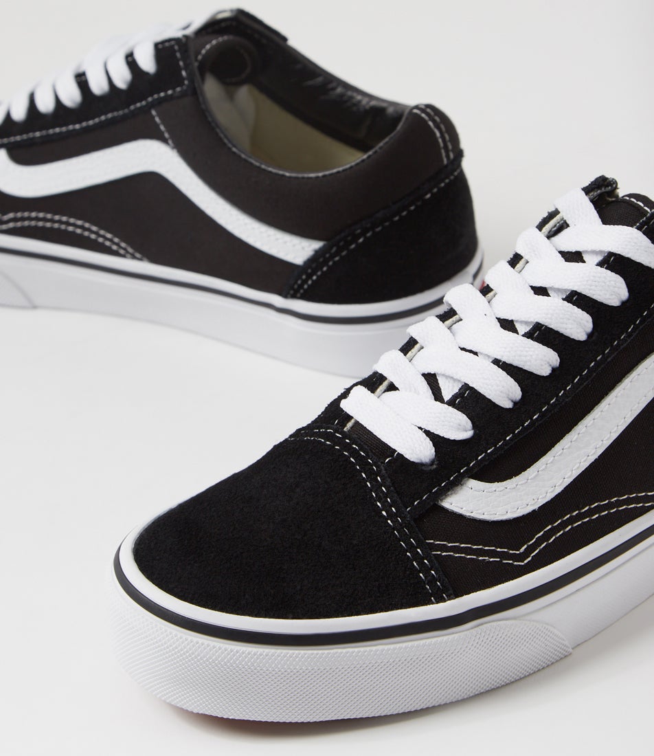 Old Skool W Black White Suede Canvas Sneakers Old Skool W Black White Suede Canvas Sneakers