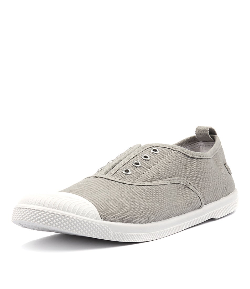 Euro Plimsole-Grey-Canvas