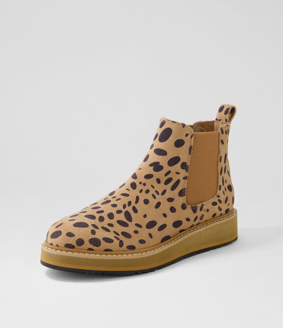 Jade Cheetah Leather Chelsea Boots