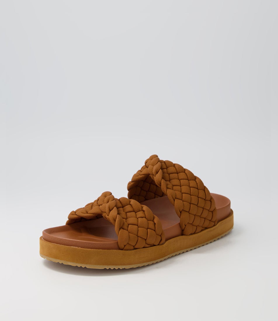 Mim Slide Tan Leather Slides