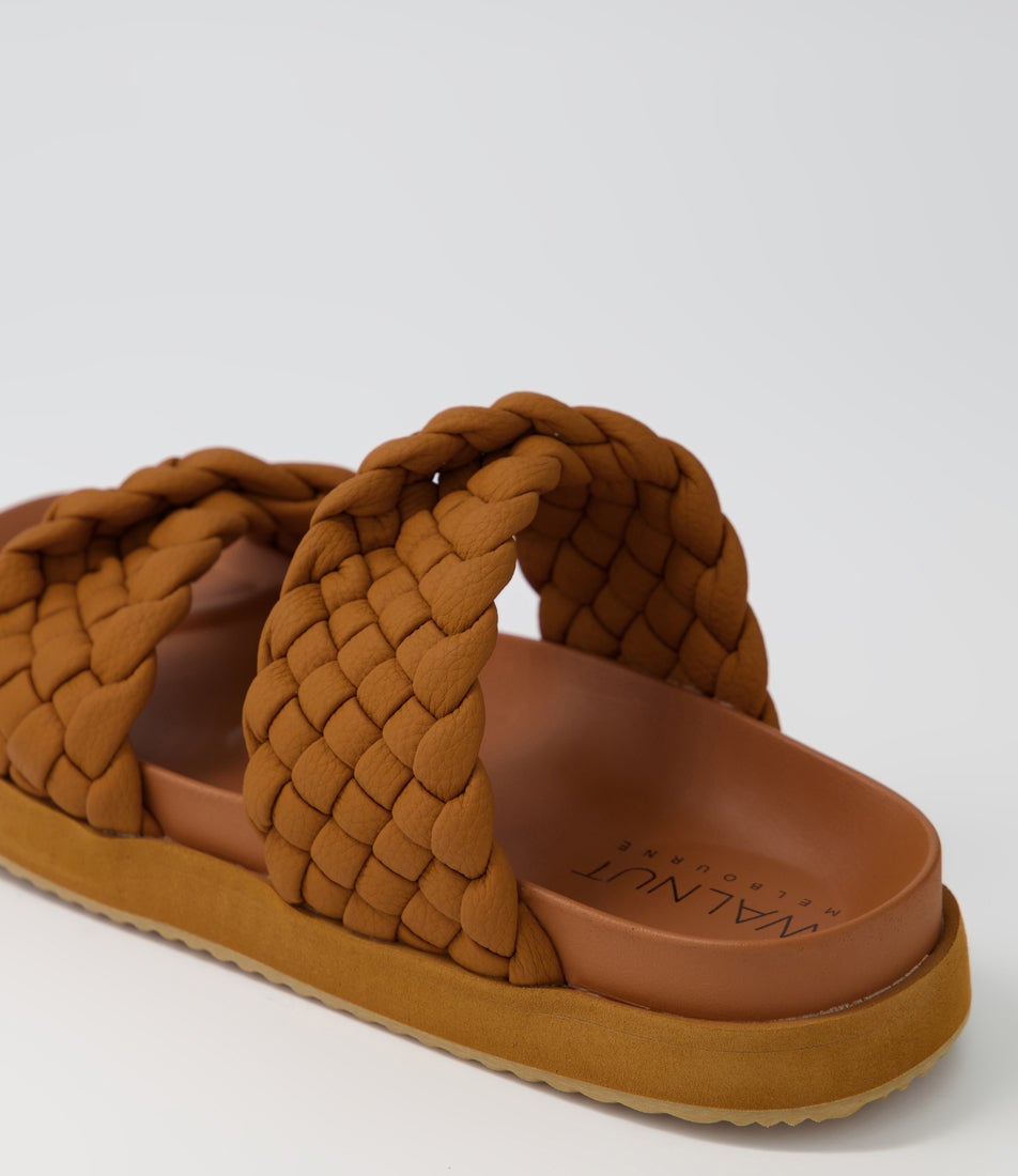 Mim Slide Tan Leather Slides