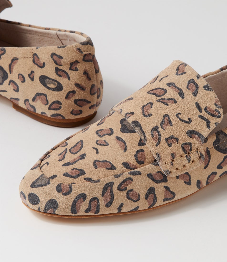 Dutch Safari Leopard Suede Loafers